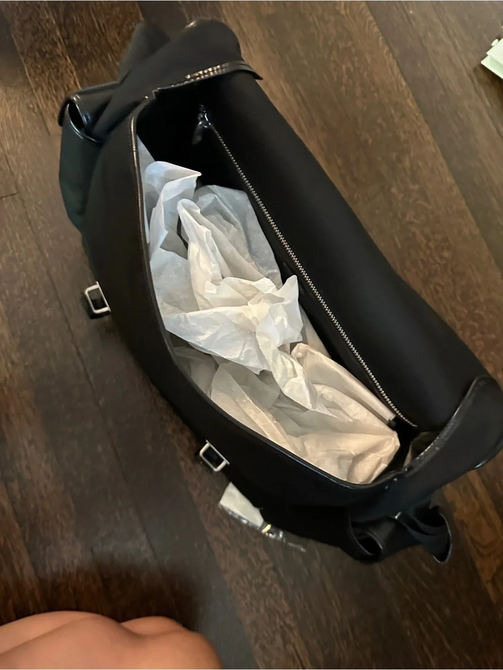Dunhill Black Men's Messenger Laptop Bag with Adjustable Strap